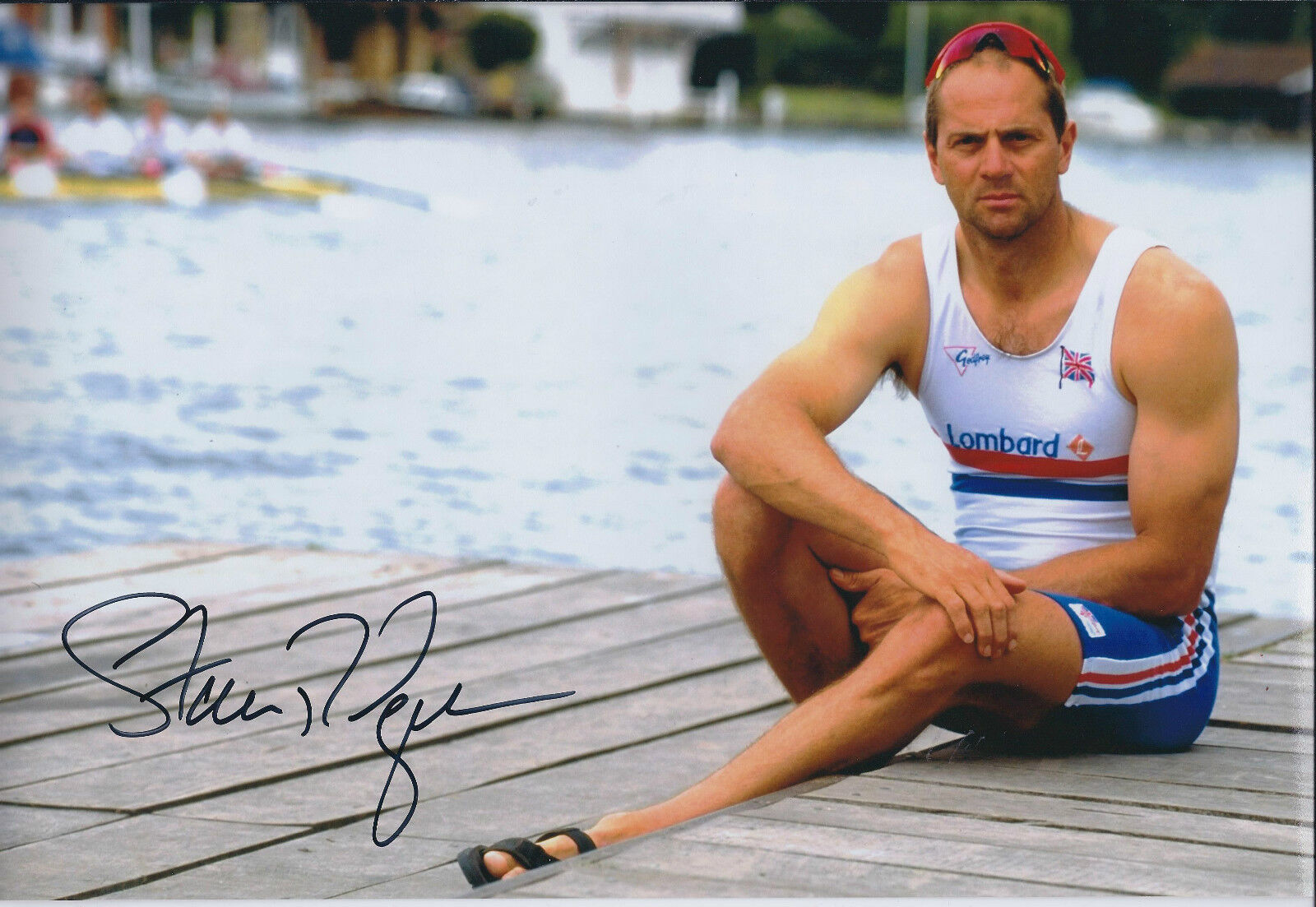 Steve REDGRAVE 12x8 Signed Photo Poster painting Autograph AFTAL COA Rowing Sports Personality