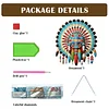 (US Only)Acrylic 2D Flat Indian Shield DIY Hanging Diamond Art Kits Wall Door Decoration