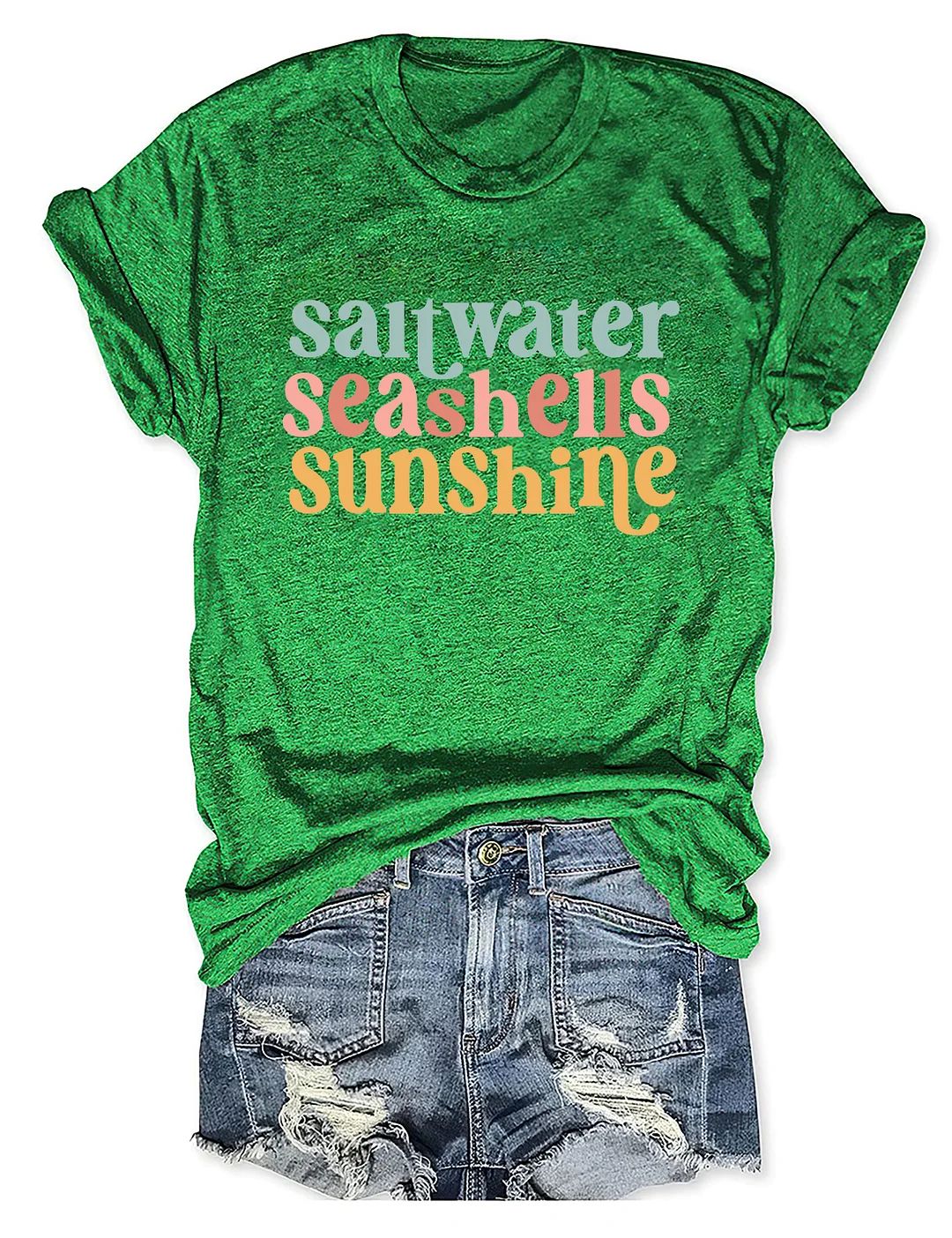 Saltwater Seashells Sunshine T-shirt
