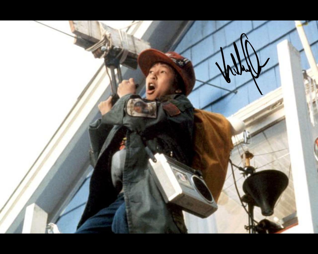 Jonathan Ke Quan Data The Goonies SIGNED AUTOGRAPHED 10 X 8