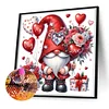 Diamond Painting-DIY Full Round Drill Valentines Day Gnome