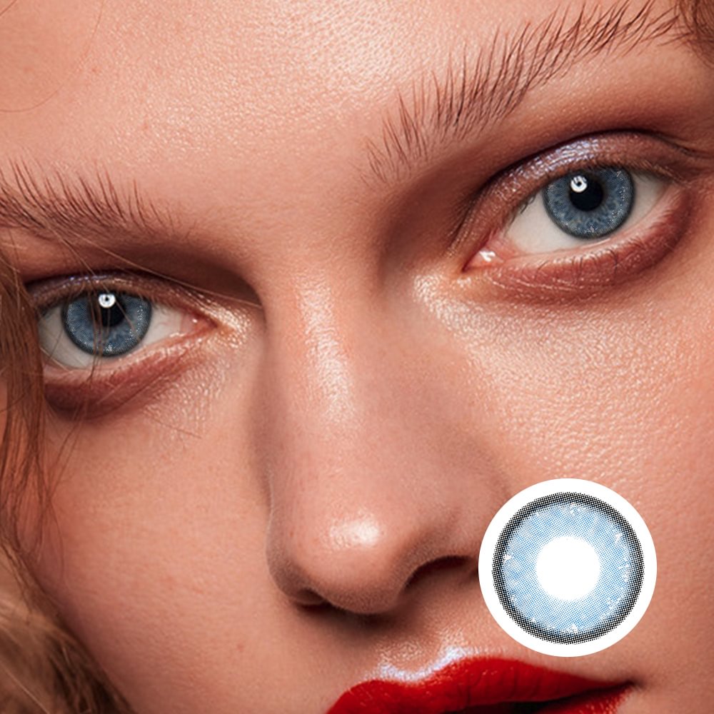 NEBULALENS Blue Planet Yearly Prescription Colored Contacts NEBULALENS