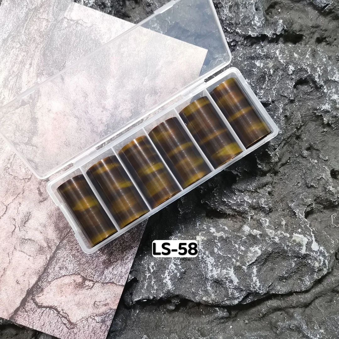 3pcs Tortoiseshell Amber Nails Foils Tortoise Shell Nail Art Transfer Foil Decals Wraps Tips Nail Manicure Decorations 4*100cm-Nail Inspo