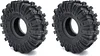 AMK 4Pcs 1.0" Rubber Mud RC Off Road Tires 24x62x20.5mm for 1/24 Crawler Cars Axial SCX24 Gladiator Deadbolt 1/18 TRX4M (4PCS)