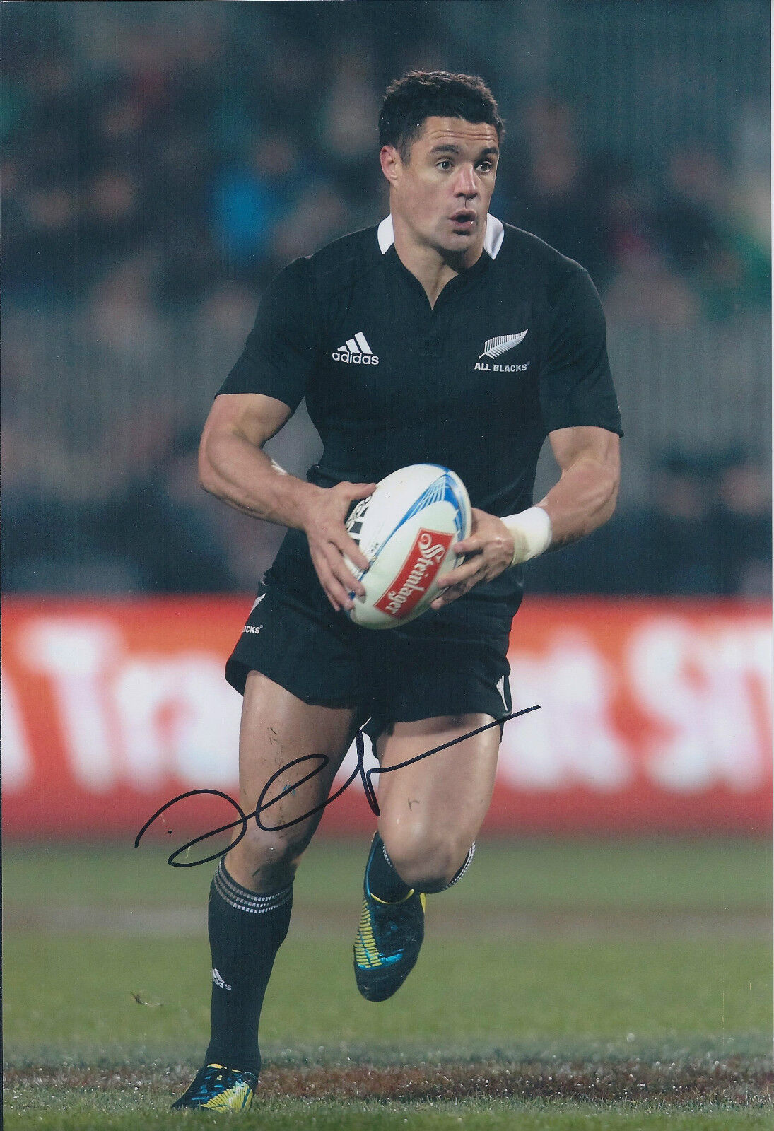 Dan CARTER Signed Autograph 12x8 Photo Poster painting AFTAL COA RUGBY All Blacks World Cup