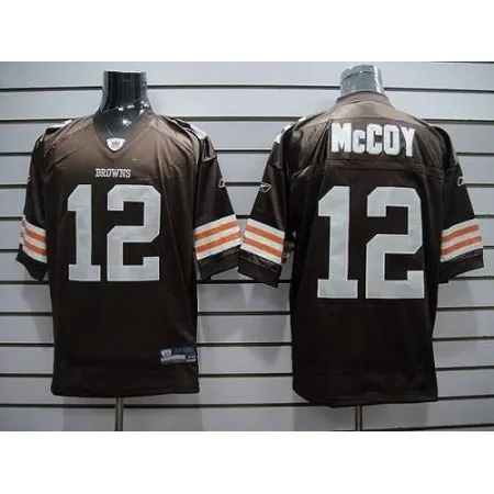 Browns #12 Colt McCoy Brown Stitched Youth NFL Jersey