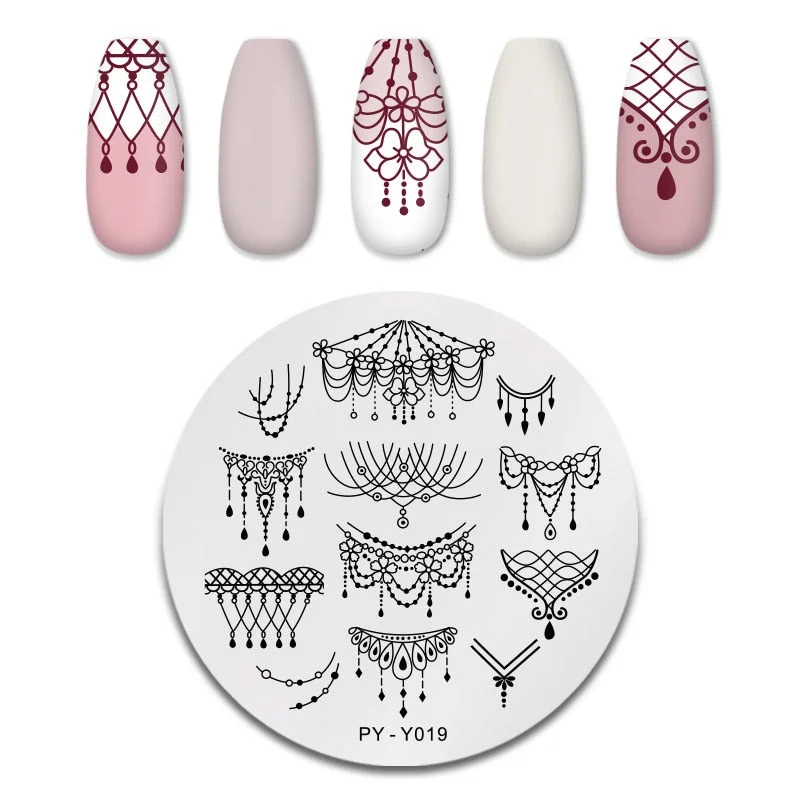 PICT YOU Rabbit Square Nail Stamping Plates Stainless Steel Nail Art Stamp Template Design DIY for Nail Stencil Tools-Nail Inspo