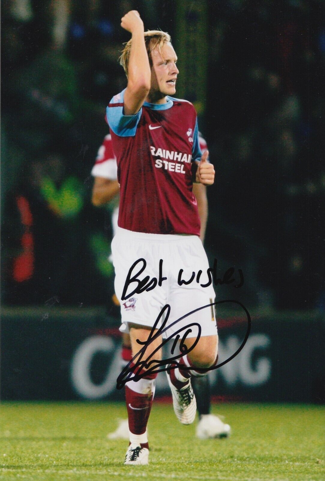 Josh Wright Hand Signed 12x8 Photo Poster painting - Scunthorpe United Autograph 2.