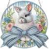 Easter Bunny DIY 2D Flat Acrylic Double Sided Diamond Painting Hanging Pendant