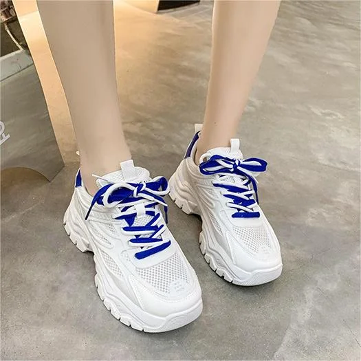 Chunky Sneakers Women's Thick Soled Casual Breathable Sports Shoes  Stunahome.com