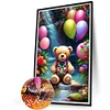 (40*60cm)Bear - Round Partial AB Drill Diamond Painting
