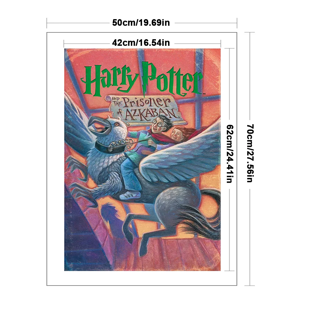 11CT Full Stamped Cross Stitch - Harry Potter Poster3(Canvas|50*70CM)