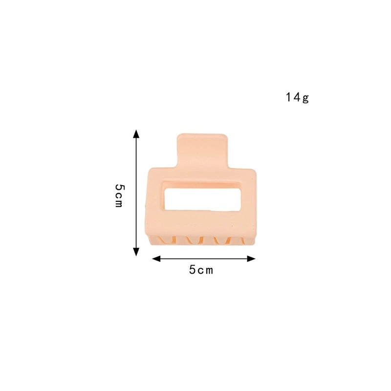 Fashion Solid Color Plastic Hair Claws