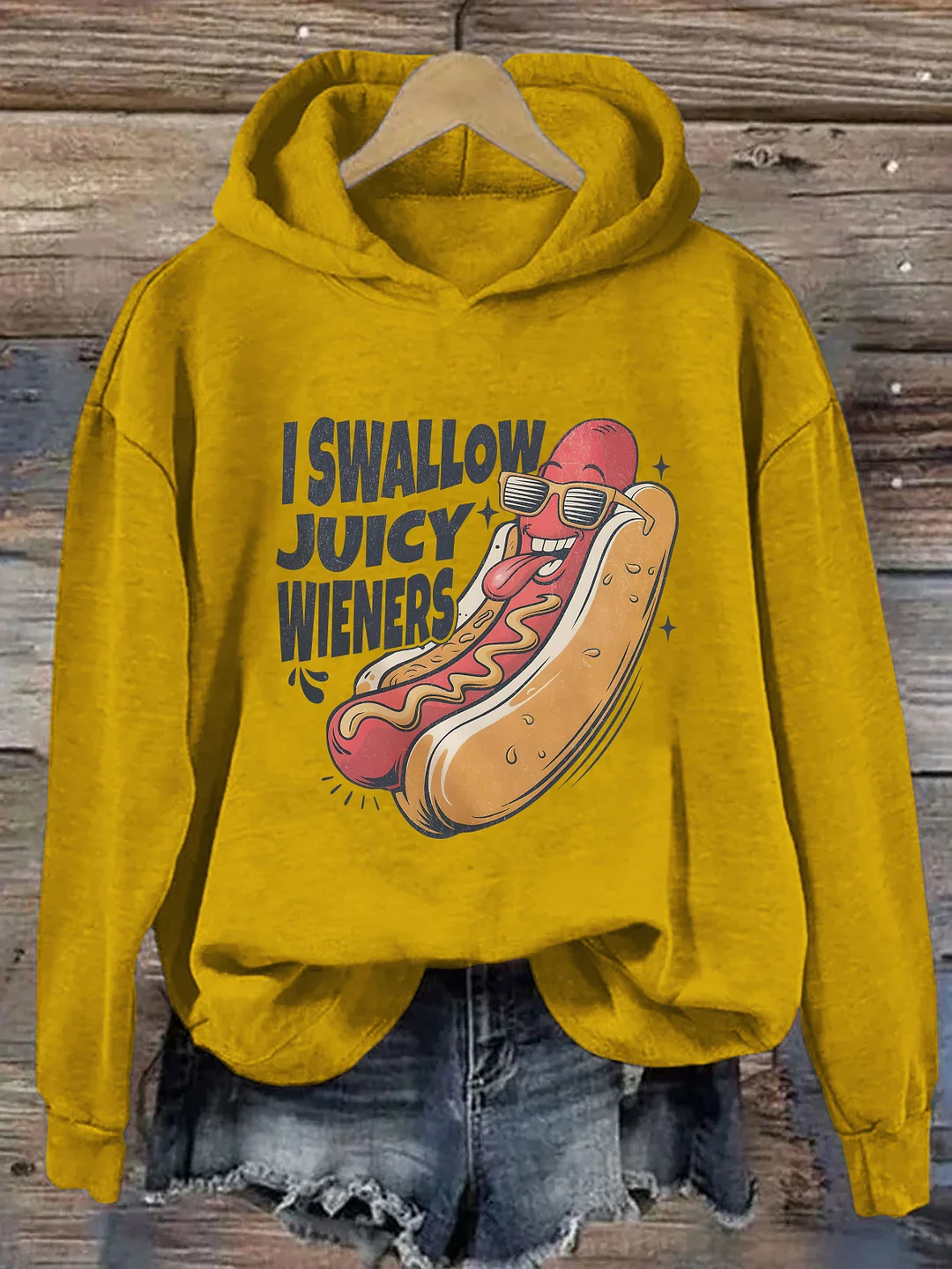 I Swallow Juicy Wieners Hoodie