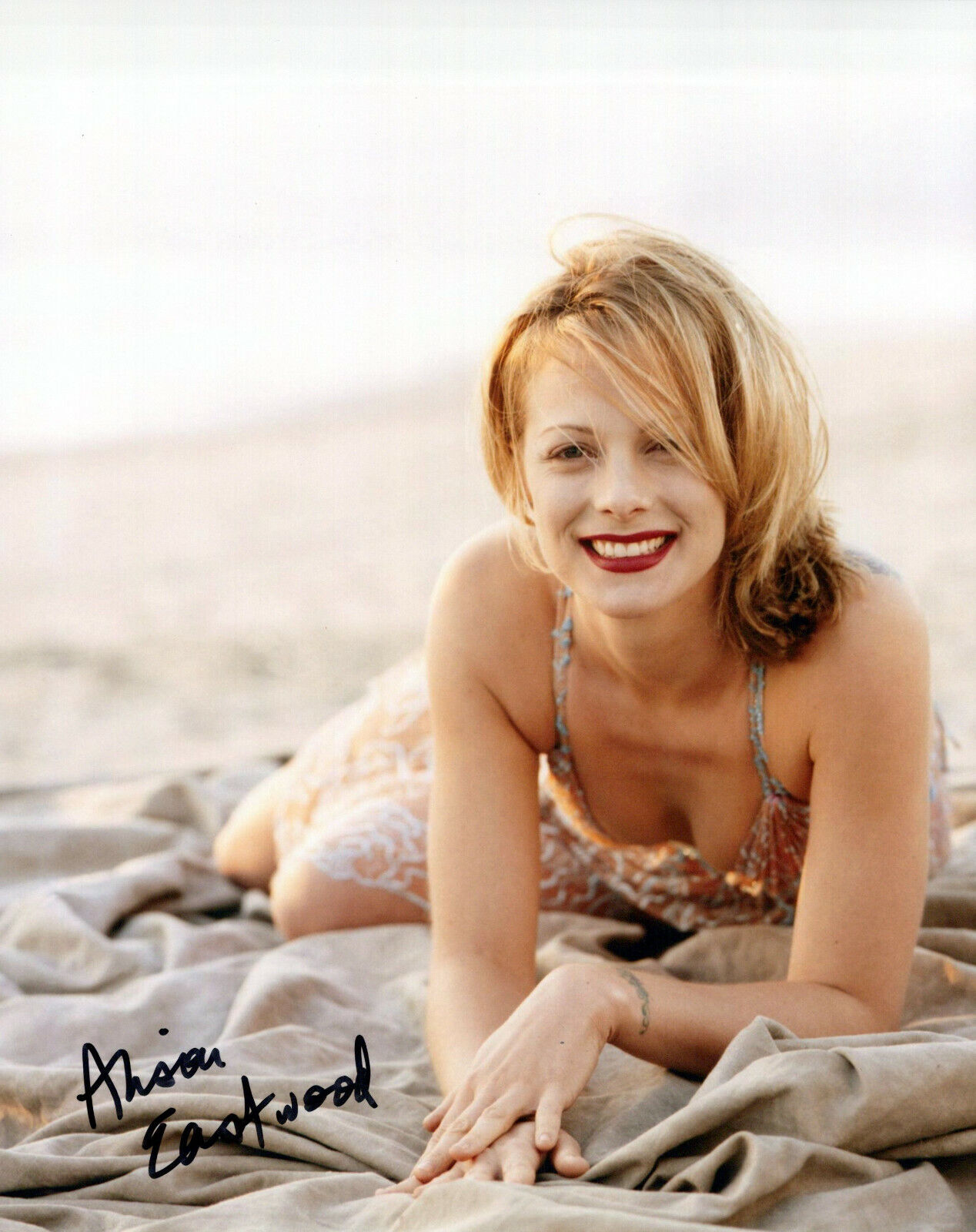 Alison Eastwood glamour shot autographed Photo Poster painting signed 8x10 #5