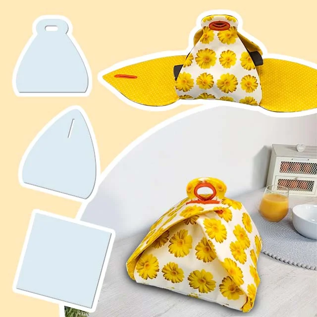 Sewing Template For Food/Gift Box-With Tutorial(3 Pieces Set) ---Instruction Included