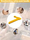 Safety Plastic Push Block Push Sticks for Routers Jointers Table Saw Yellow
