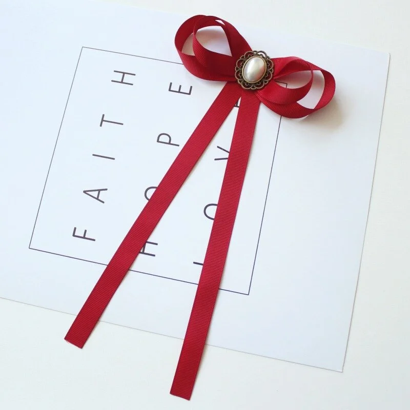 Hand-made Bow Tie Ladies Unisex Banking Stewardess Student Performs Career Korean White Shirt Black Bowtie Classic Trendy Gifts