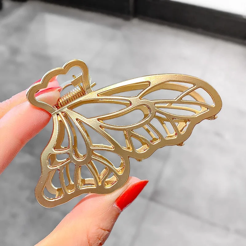 New Woman Metal Hair Claws Hair Accessories Chic Barrettes Hair Clips Hairpins Ladies Hairgrip Headwear Girls Ornaments Crab