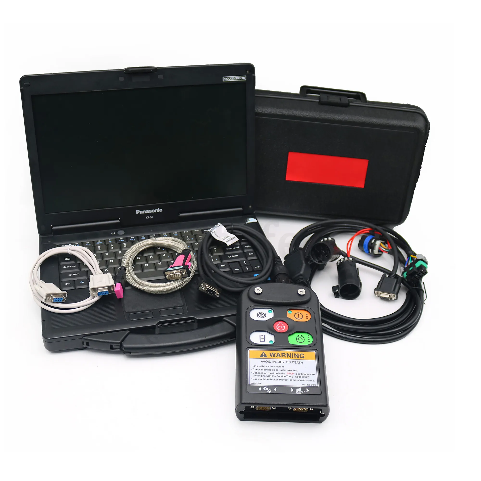 Truck Wood Skid Steer Loader Excavator Diagnostic Kit (RST) for BOBCAT Diagnostic Service 92.07 Software Tool Scanner (Tool with Laptop)