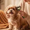 2In1 Pet Grooming Rake Anti-Slip Handle Double-Sided Deshedding Comb Multi-Purpose Extra-Wide Dog Grooming Brush for Detangling Deshedding Brushing/Thinning