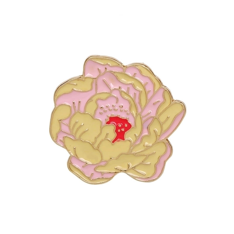 Fashion Pin Rose Alloy Enamel Unisex Brooches