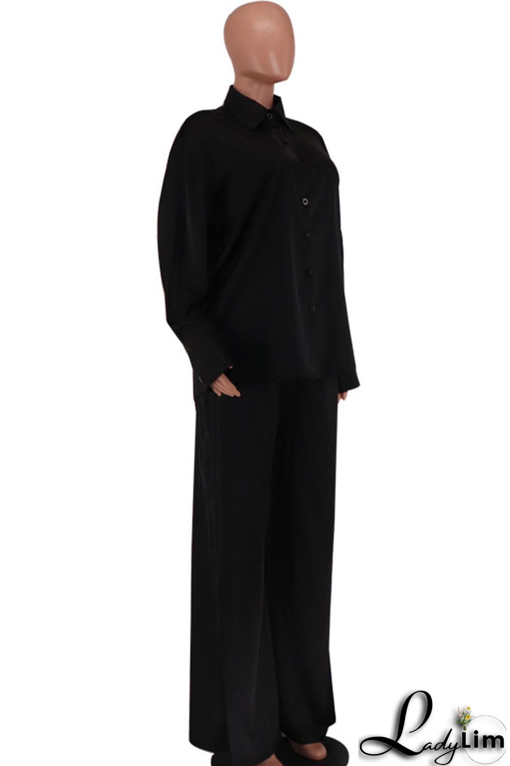 Green Casual Solid Patchwork Buckle Turndown Collar Long Sleeve Two Pieces