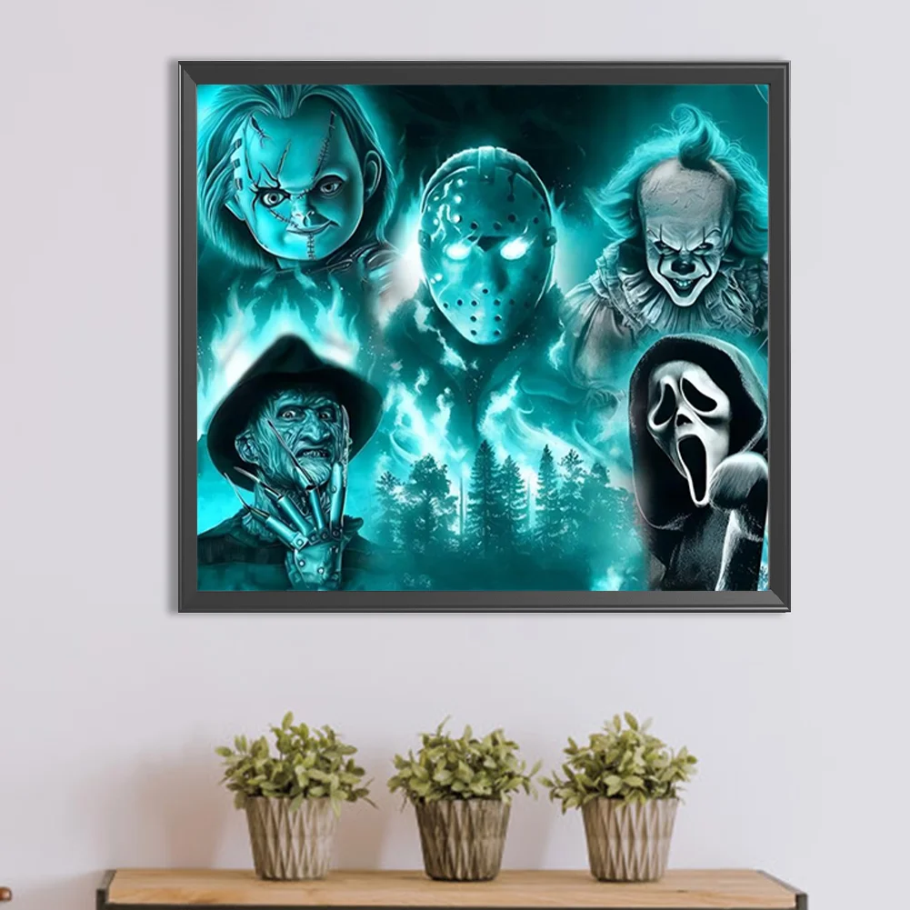 Diamond Painting - Full Round Drill - Horror Figures(Canvas|45*40cm)