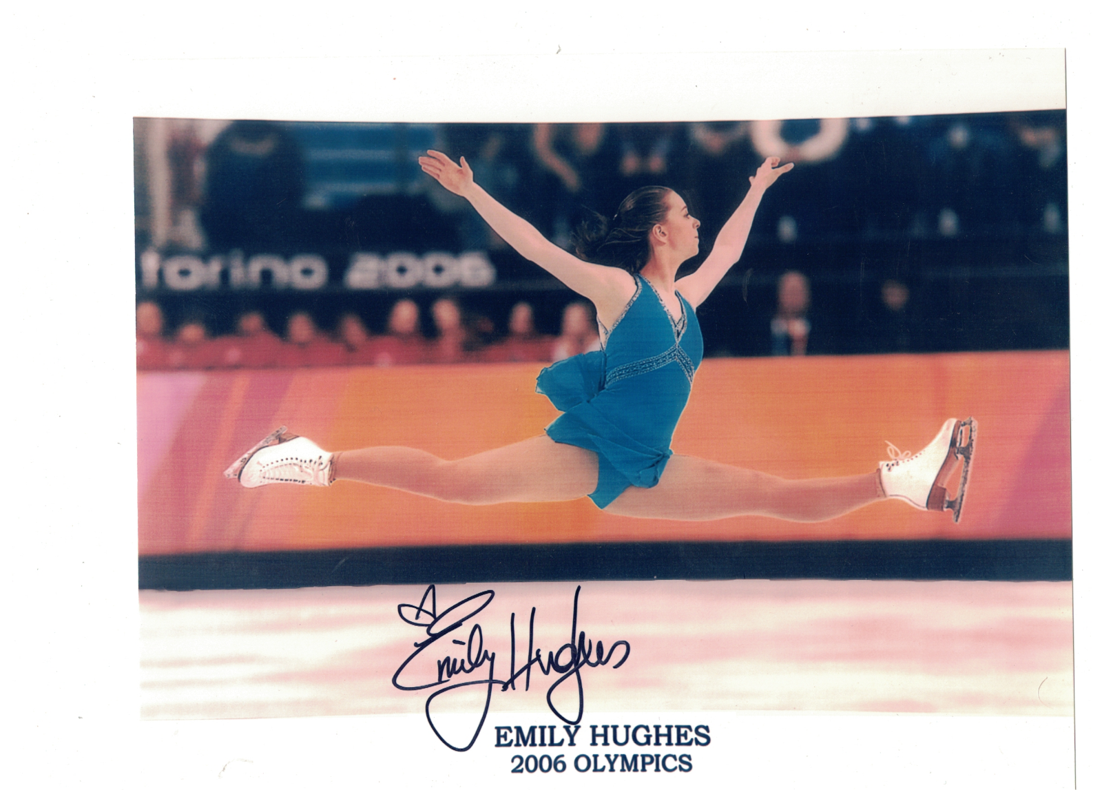 Emily Hughes Olympic Figure Skating Signed 8x10 Photo Poster painting W/Our COA