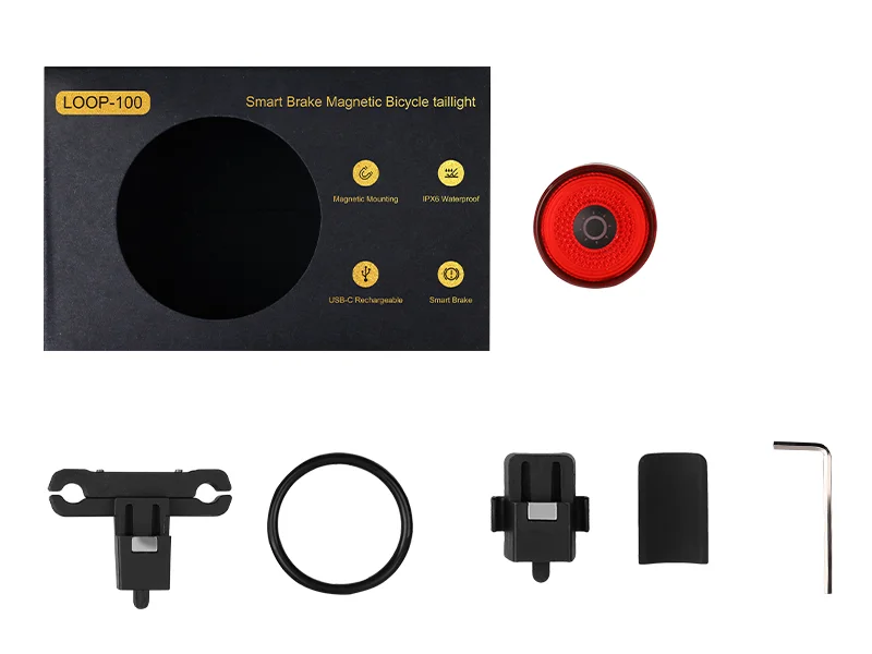 LOOP-100 Gaciron Smart Brake Bike Tail light 