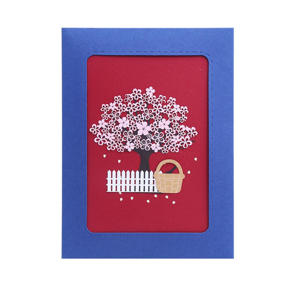 

Cherry Blossom Tree Picnic - 3D Pop Up Card - Paper Craft, Red, 501 Original