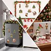 10PCS DIY Pearl Diamond Painting Christmas Fridge Magnets, Sparkling Rhinestone Refrigerator Magnet Craft Kit for Home Decor & Gifts