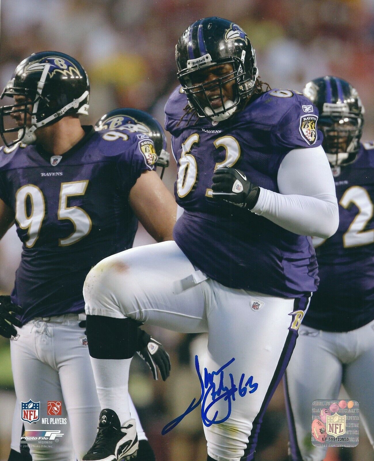 Autographed TERRENCE CODY Baltimore Ravens 8x10 Photo Poster painting w/COA