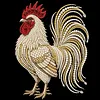 DIY Pearl Painting Rooster for Home Wall Decor with Frame(30x30cm)
