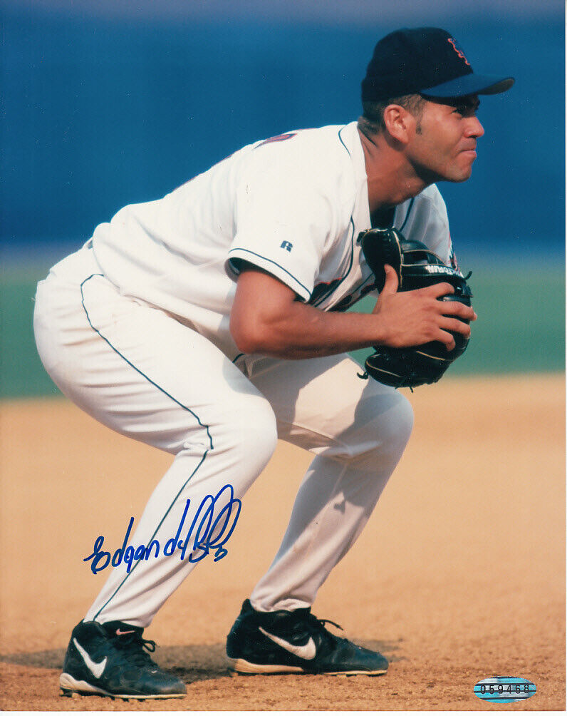 Edgardo Alfonzo autographed signed autograph New York Mets 8x10 Photo Poster painting Steiner