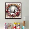 Christmas Cottage-11CT Stamped Cross Stitch 40*40cm/15.75*15.75in tapestrymarket