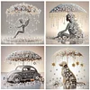 (US Local)4Pack Umbrella-Crystal Rhinestone Diamond Painting(30x30cm)