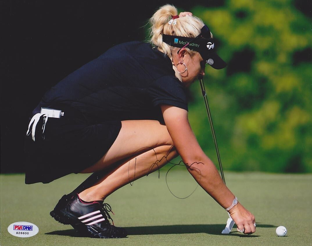 Natalie Gulbis SIGNED 8x10 Photo Poster painting PSA/DNA AUTOGRAPHED