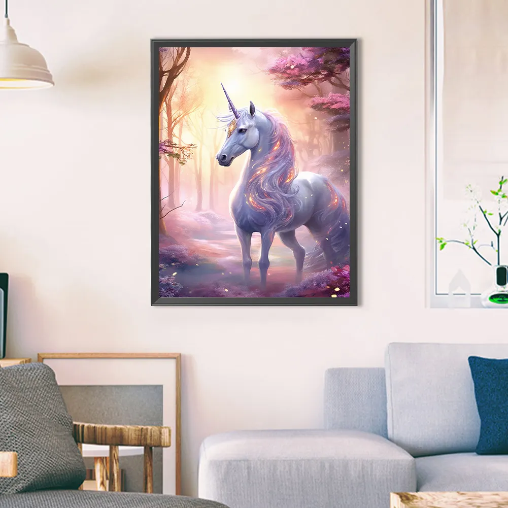 Diamond Painting - Full Round Drill - Unicorn(Canvas|30*40cm)