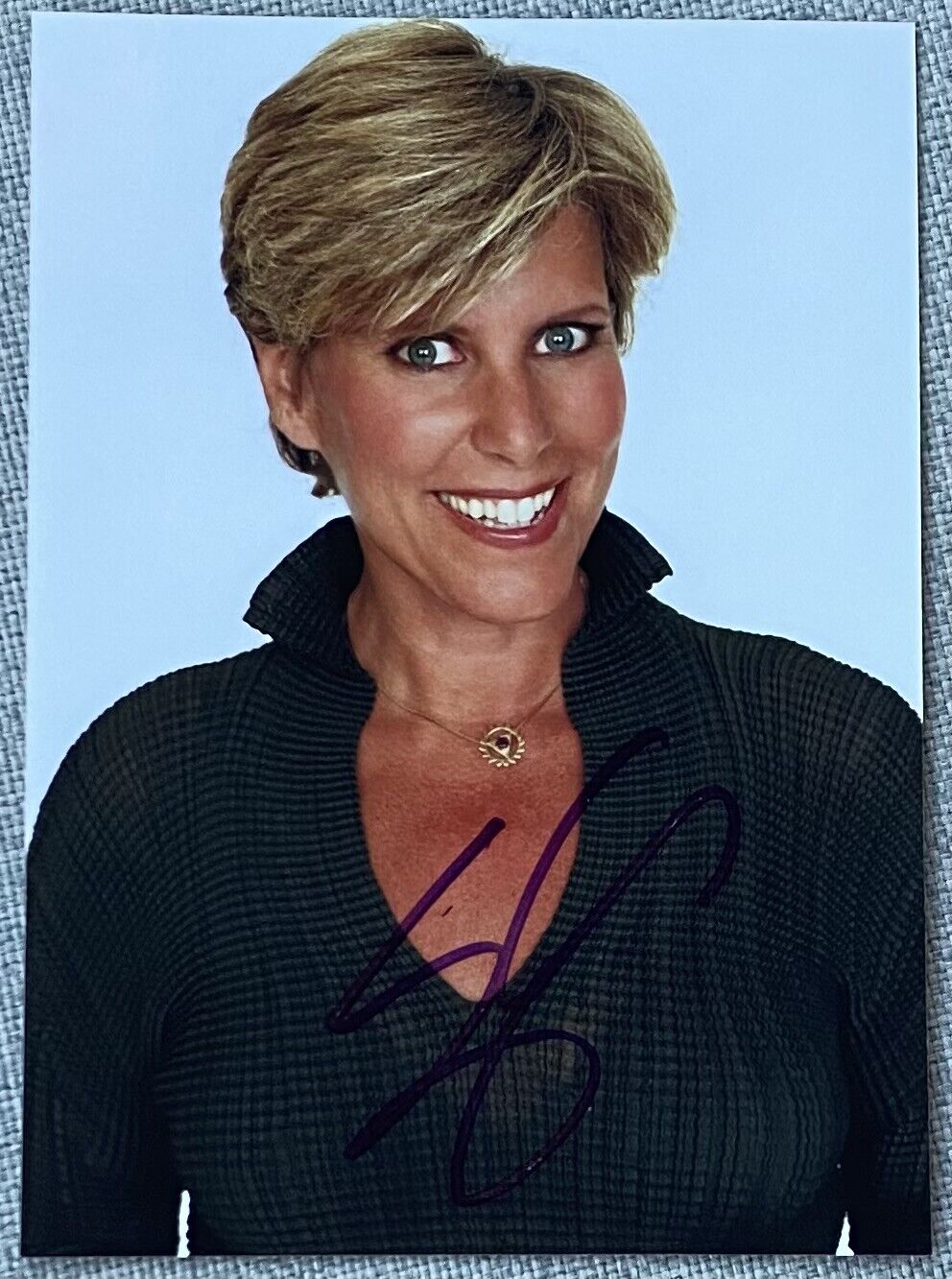 Suze Orman Signed In-Person 5x7 Color Photo Poster painting - Authentic, Oprah Winfrey, Money