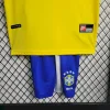 1998 Retro Kids Size Brazil Home Soccer Jersey 