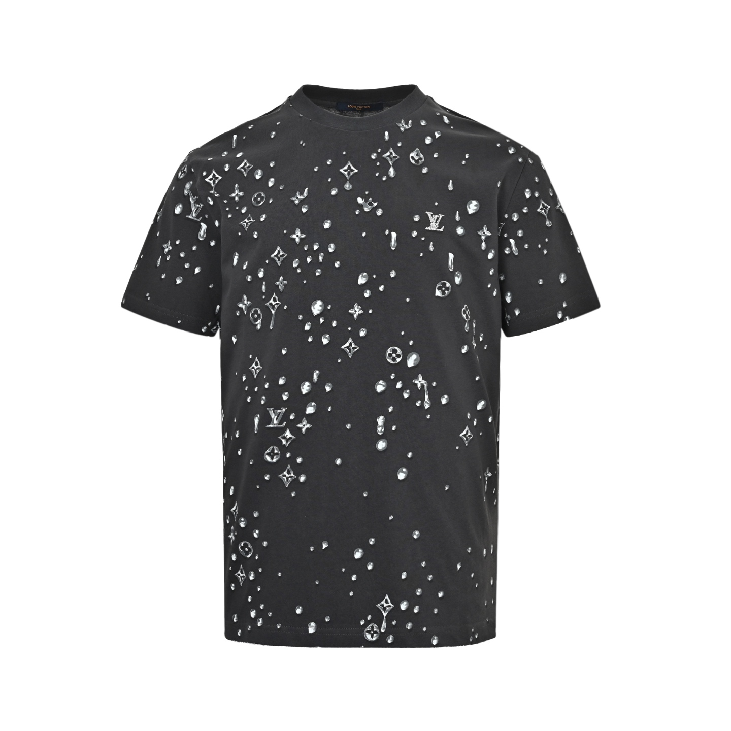 Front view - Silver droplet pattern