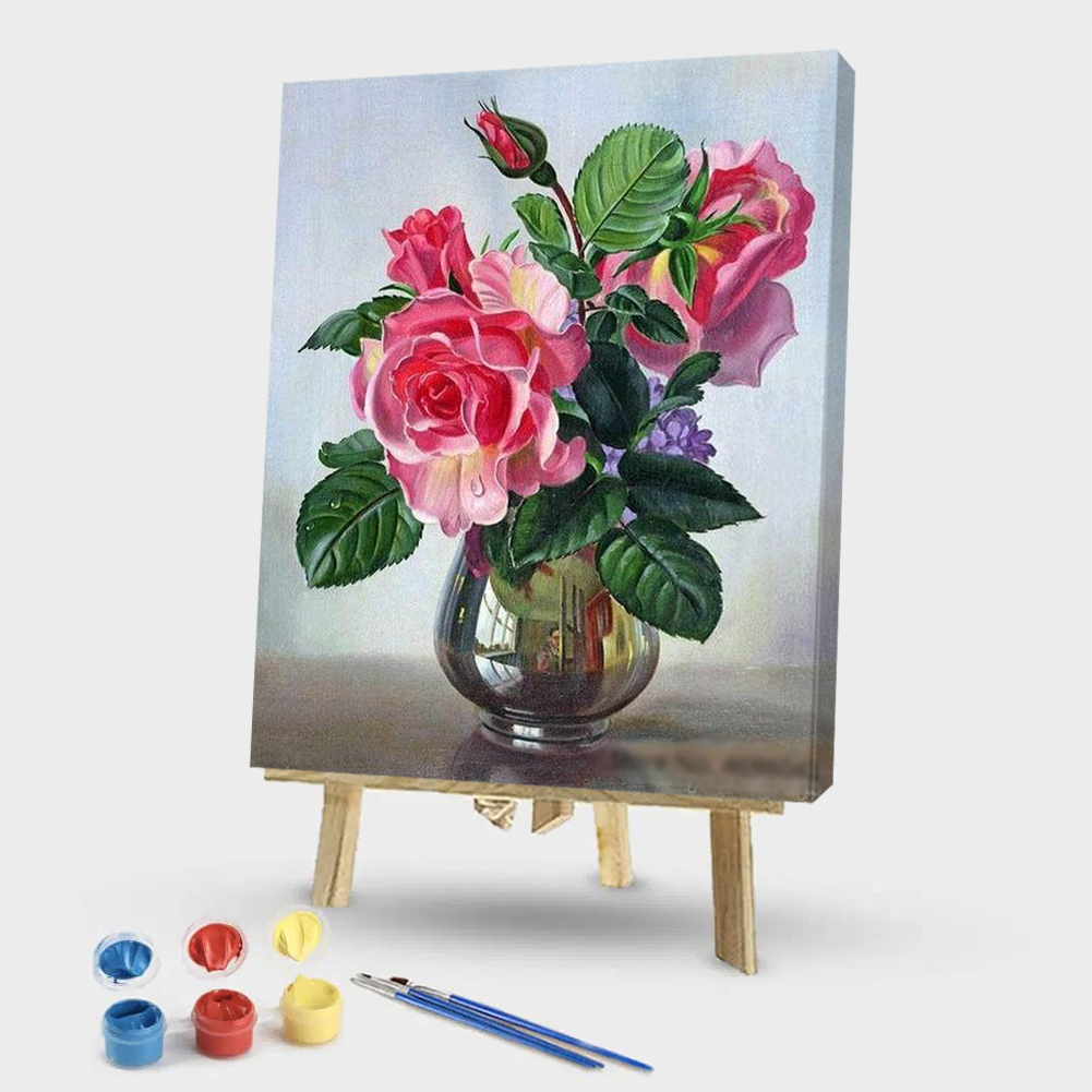 

40*50CM - Paint By Numbers - China Rose, 501 Original