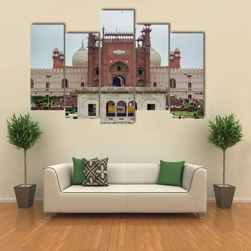 ERGO PLUS Canvas Wall Art Painting Pictures Historical Badshahi Mosque Decoration Wall Decor Bathroom Living Room Bedroom Kitchen Framed Ready to Hang