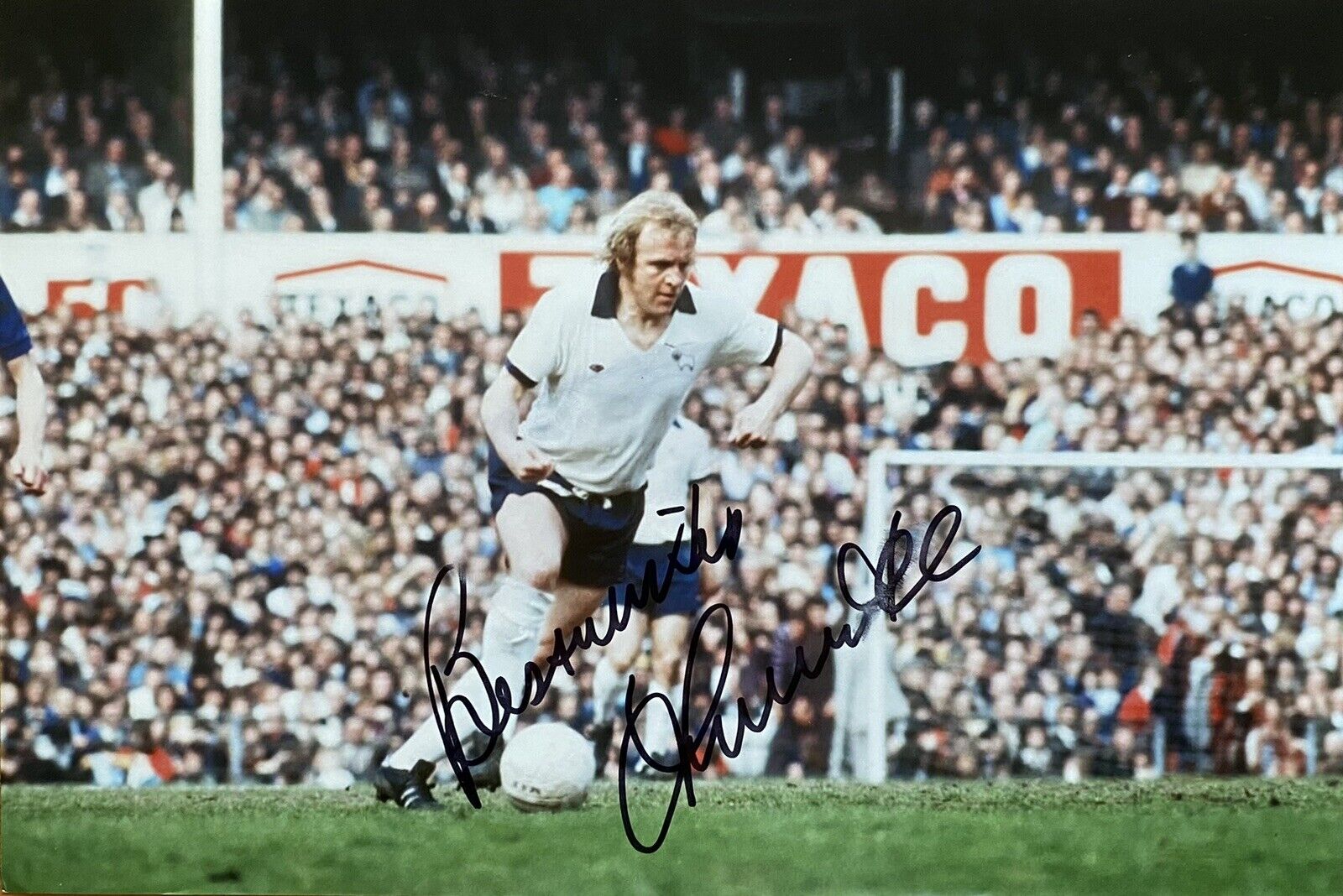 Francis Lee Genuine Hand Signed Derby County 12x8 Photo Poster painting