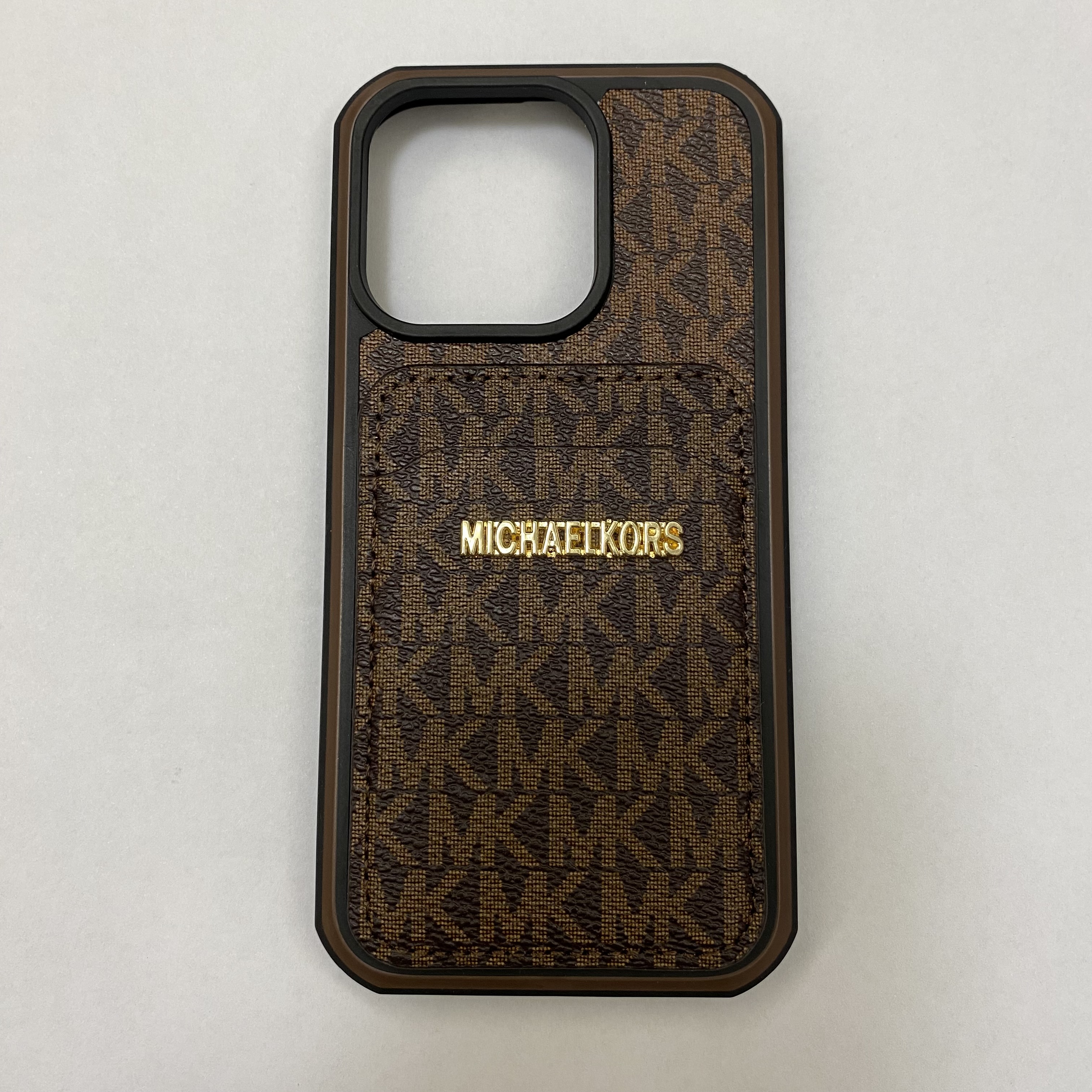 Luxury MK Back Card Slot Leather Apple iPhone Case