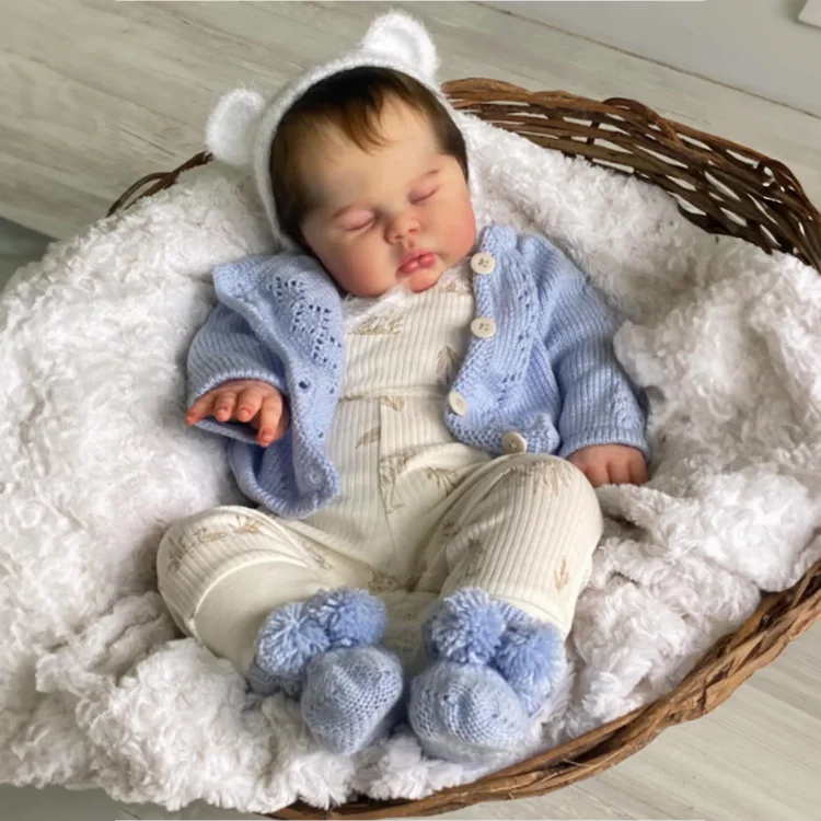  [New] 20" Handmade Lifelike Reborn Hand-Painted Hair Baby Girl Named Taddina - Reborndollsshop®-Reborndollsshop®