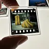Crystal clear film reversal film holder magnetic pop-up storage box