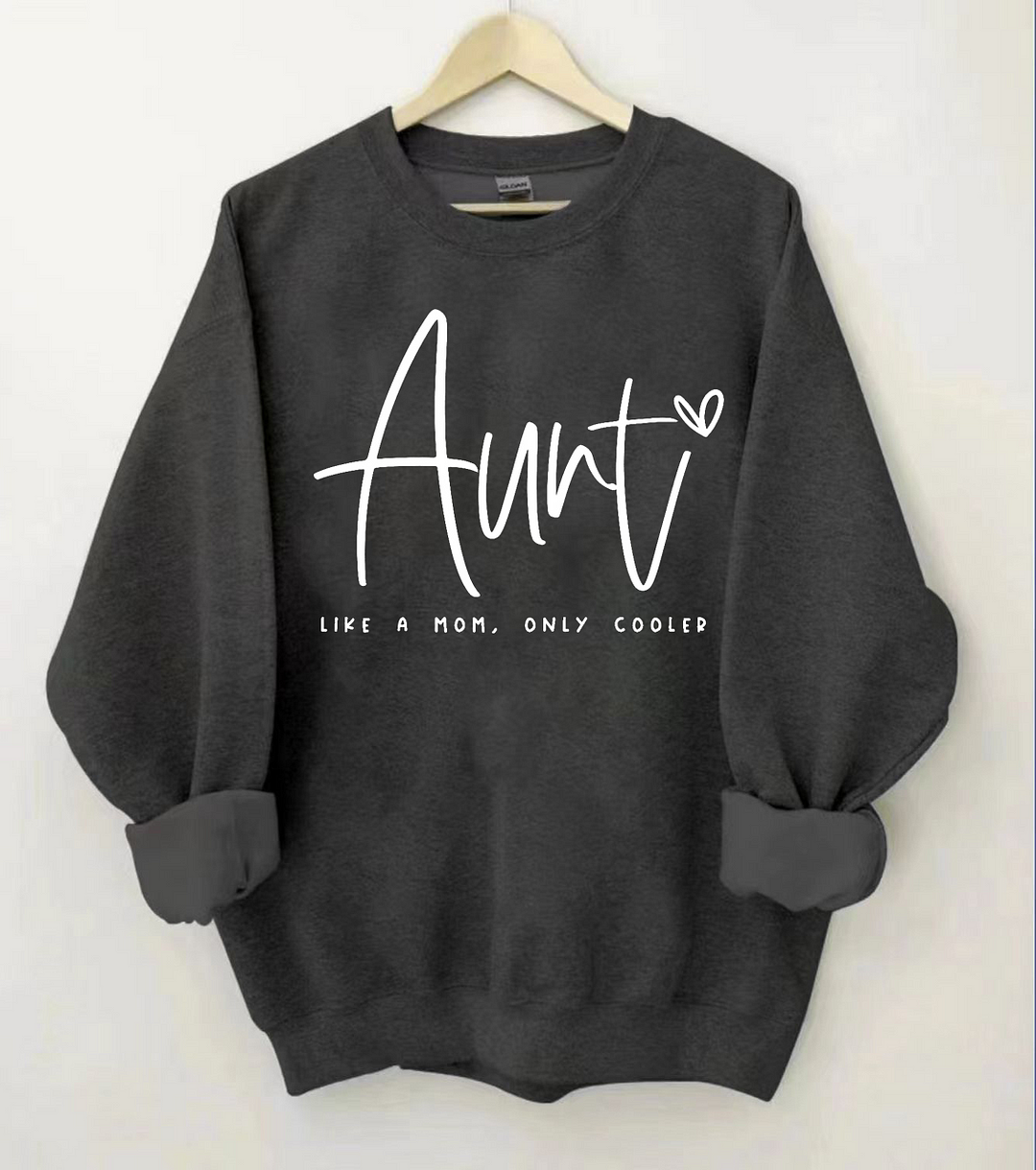 Auntie Like A Mom Only Cooled Sweatshirt