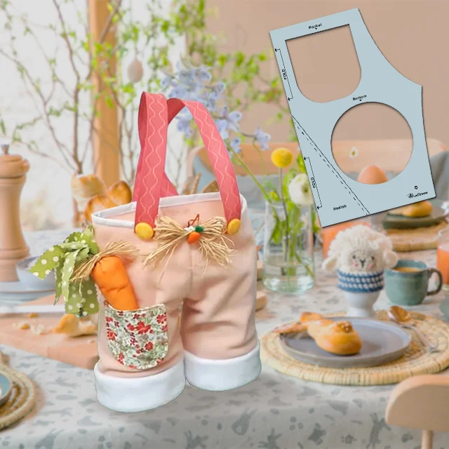 DIY Carrot Pants Basket Sewing Template & Instructions